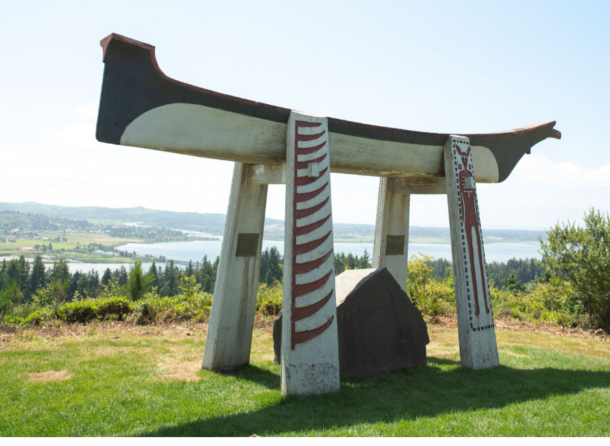 Chief Comcomly Burial Canoe was dedicated in 1961