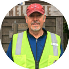 Grounds and parking staff member Bob Barr